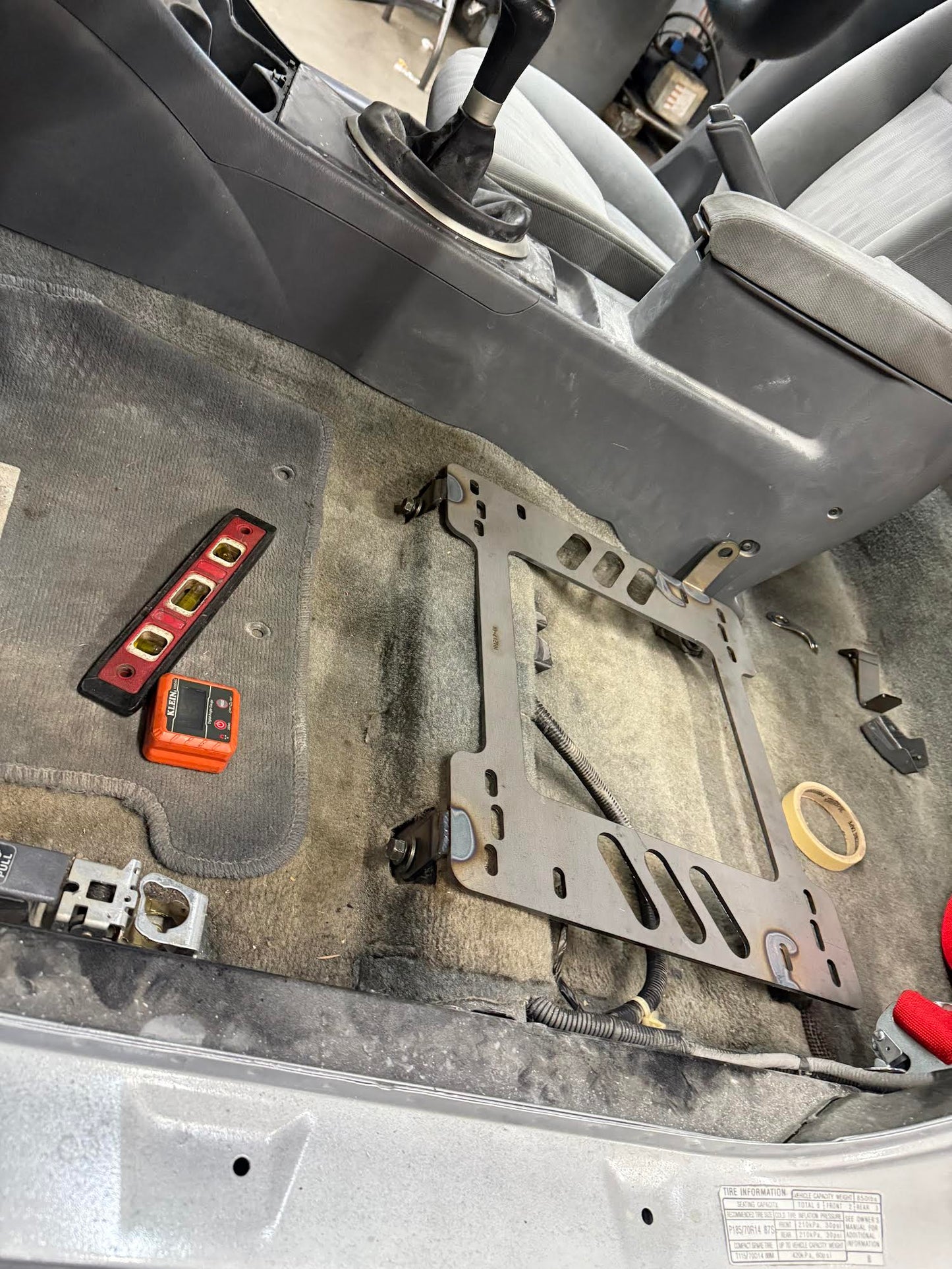 Planted Technology Seat Bracket- Honda Civic [7th Generation Excluding Si] (2000-2004) - Driver / Left