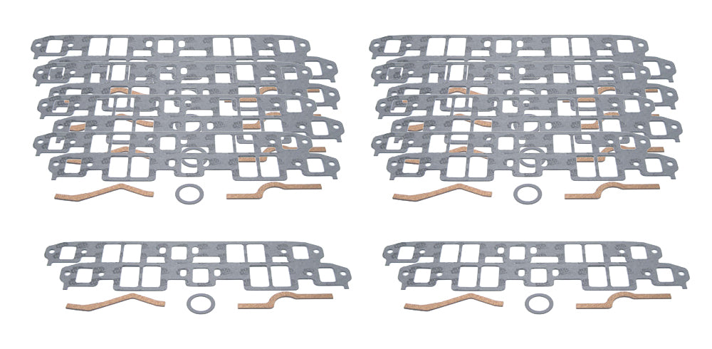 SCE Gaskets SBC Intake Gaskets Dyno- Pak (10) Stock Port Engine Gaskets and Seals Intake Manifold Gaskets main image