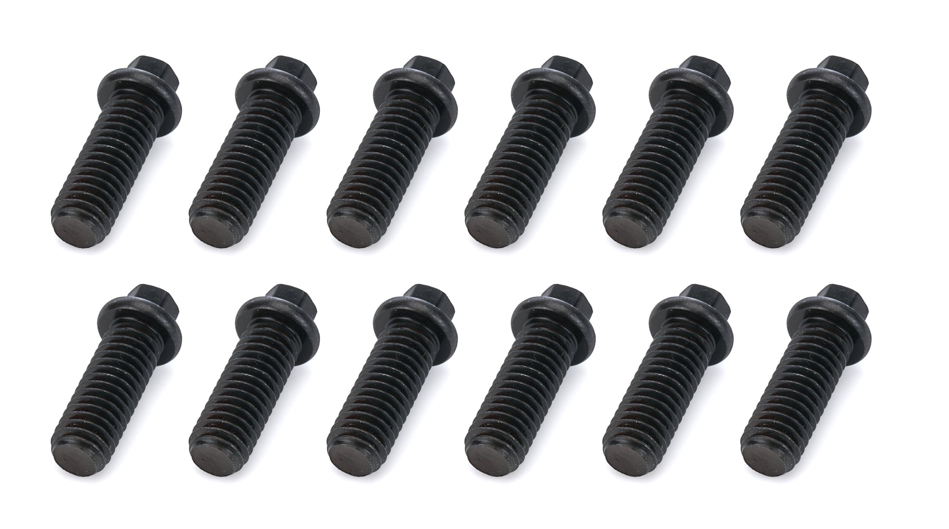 SCHOENFELD Header Bolt 3/8-16 x 1in 5/16 Head 12 Pack Fasteners Engine Fastener Kits main image