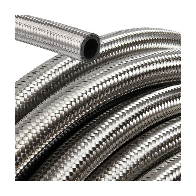 SETRAB OIL COOLERS #10 SS Braided Hose 12ft Fittings Hoses and Valves Hose, Line and Tubing main image