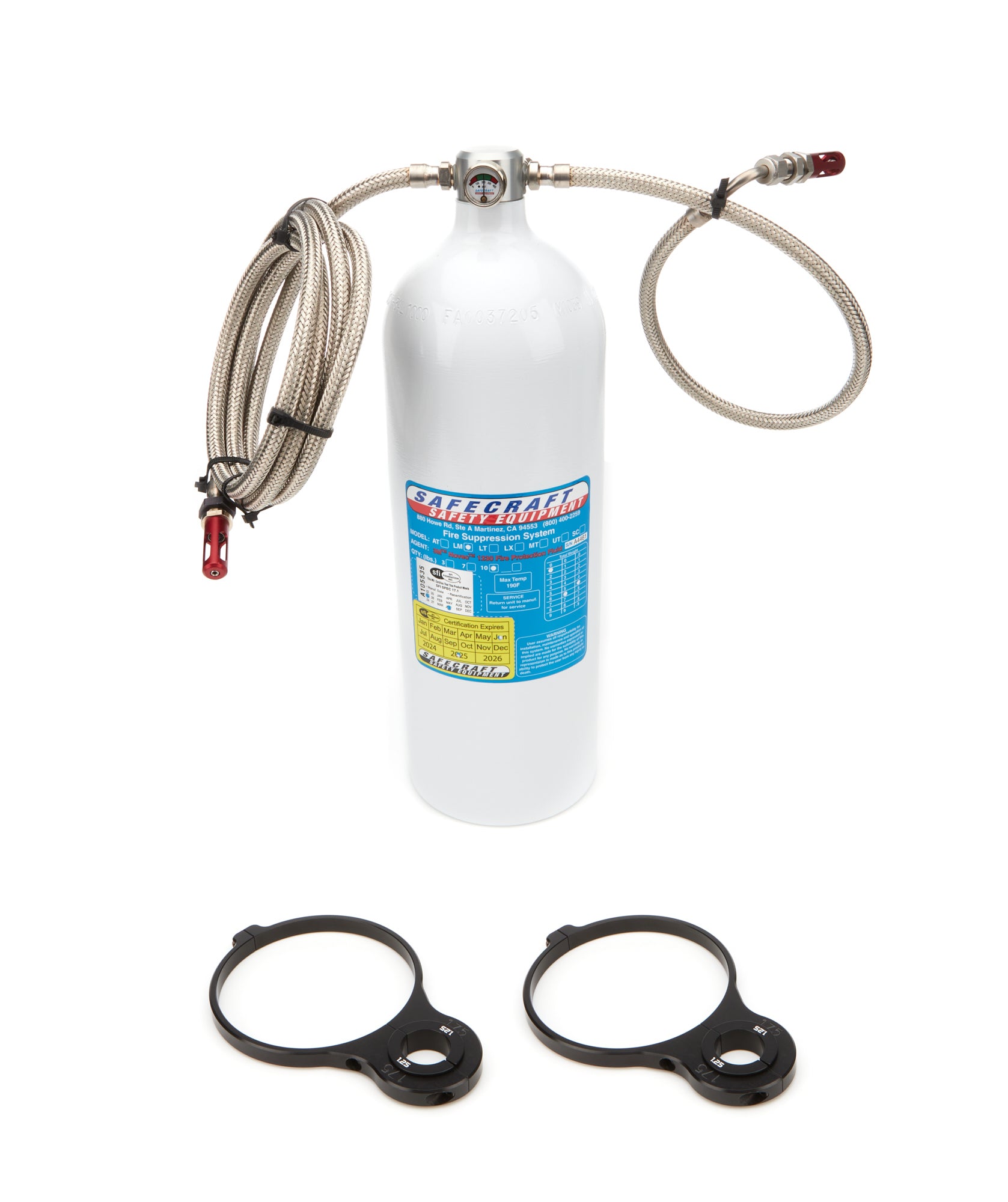 Safecraft 10 Lbs Auto Thermal w/ 1.25 Brackets Late Model Fire Extinguishers Fire Suppression Systems main image