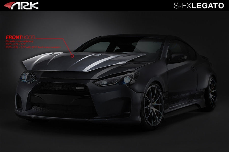 ARK 2013-2016 Hyundai Genesis Coupe Legato Carbon Fiber Hood