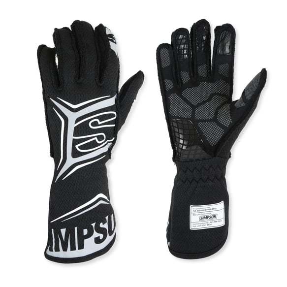 Simpson Glove Magnata Large Black SFI 3.5/5 Safety Clothing Driving Gloves main image