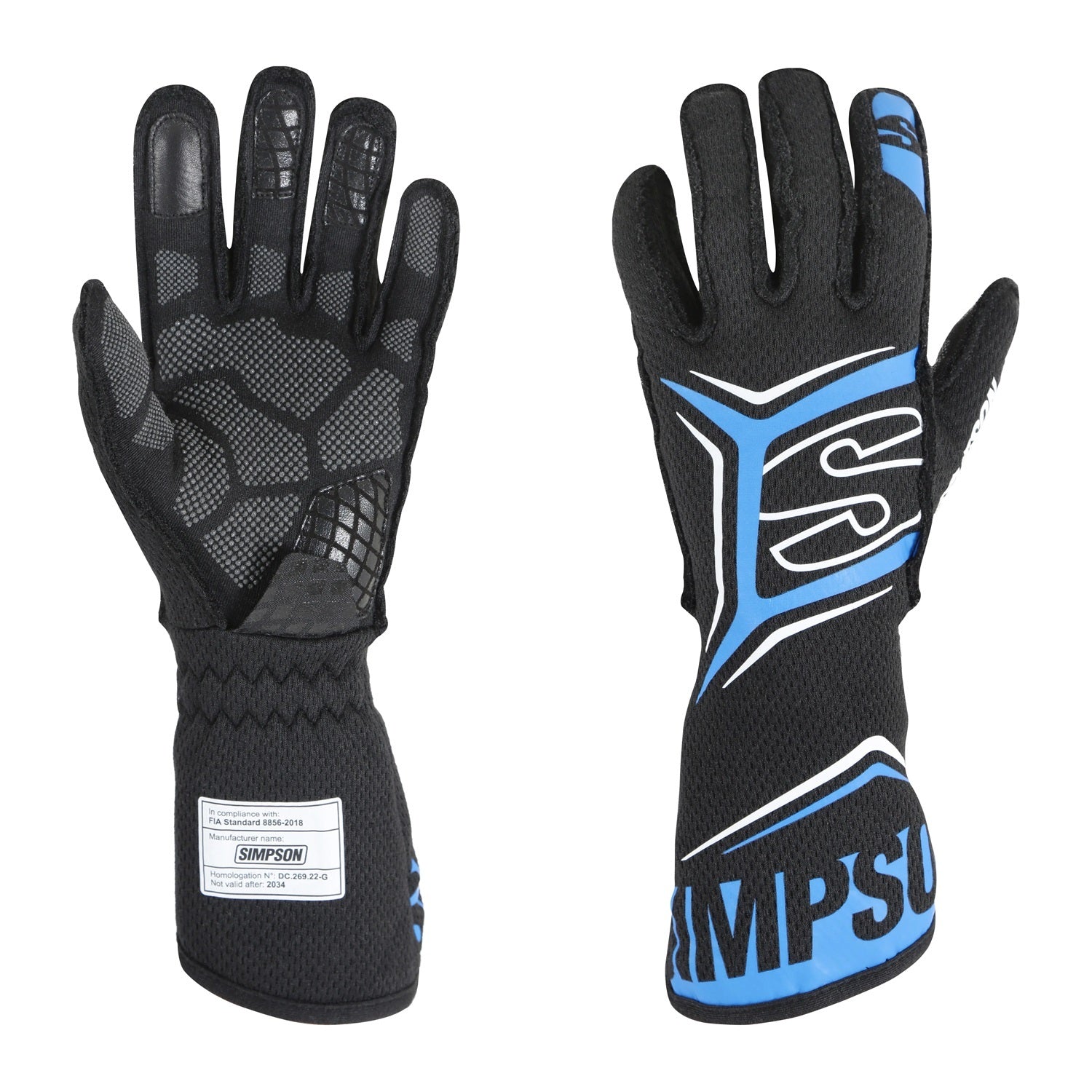 Simpson Magnata Glove SML Blue  Safety Clothing Driving Gloves main image