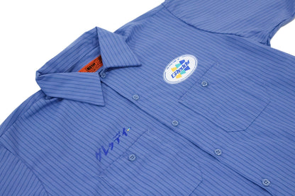 GReddy NEW! GReddy Mechanic's Button-up Work Shirt(s) V3 - Blue/Blue Stripe