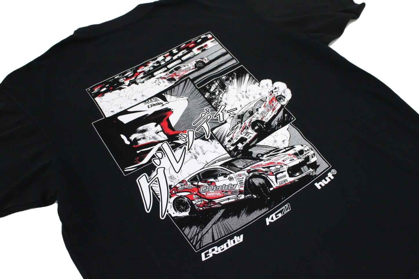 GReddy X HUF Reveal KG21 (Boxy Fit) Tee(s) - Pigment Black