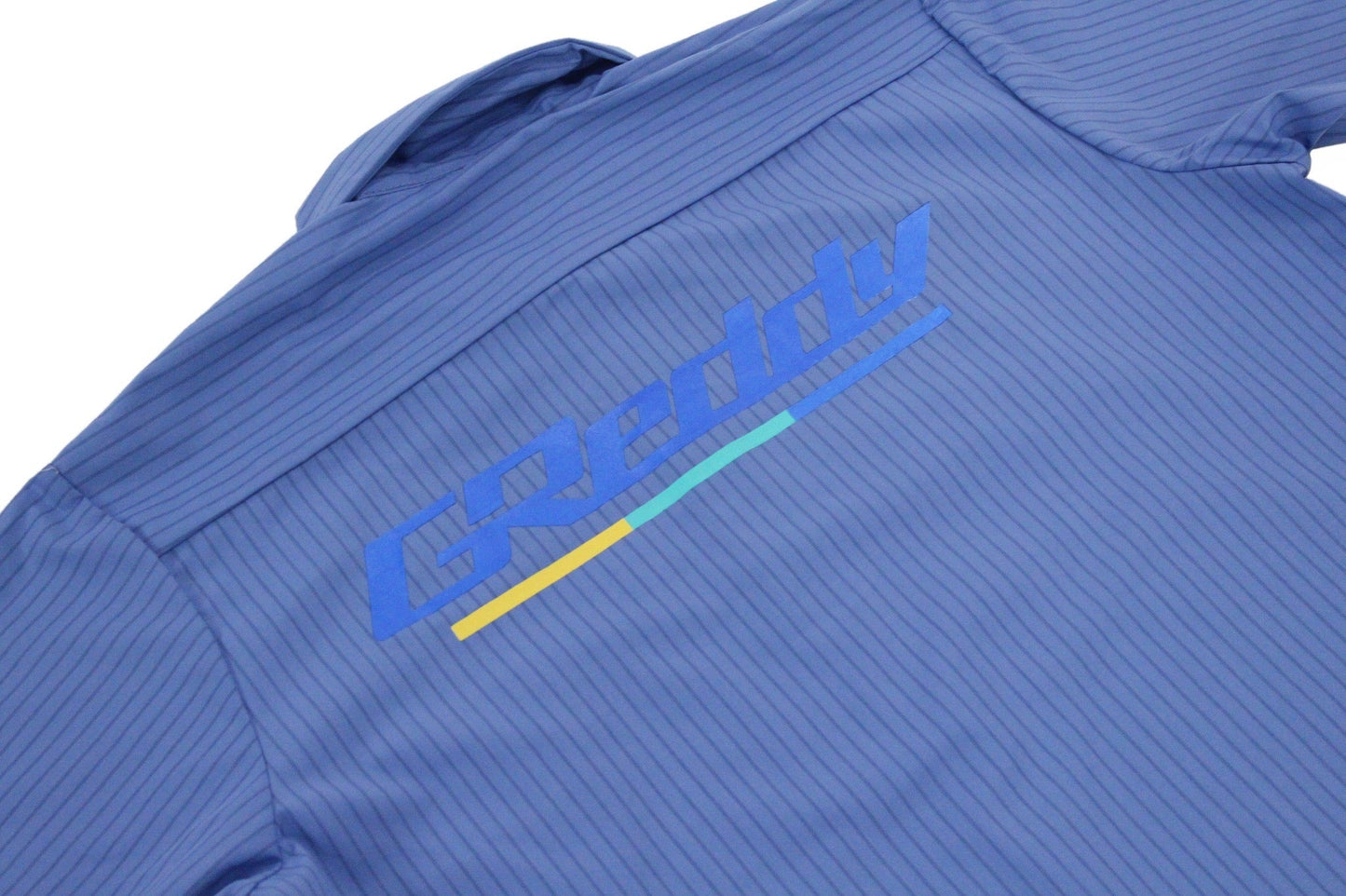 GReddy NEW! GReddy Mechanic's Button-up Work Shirt(s) V3 - Blue/Blue Stripe