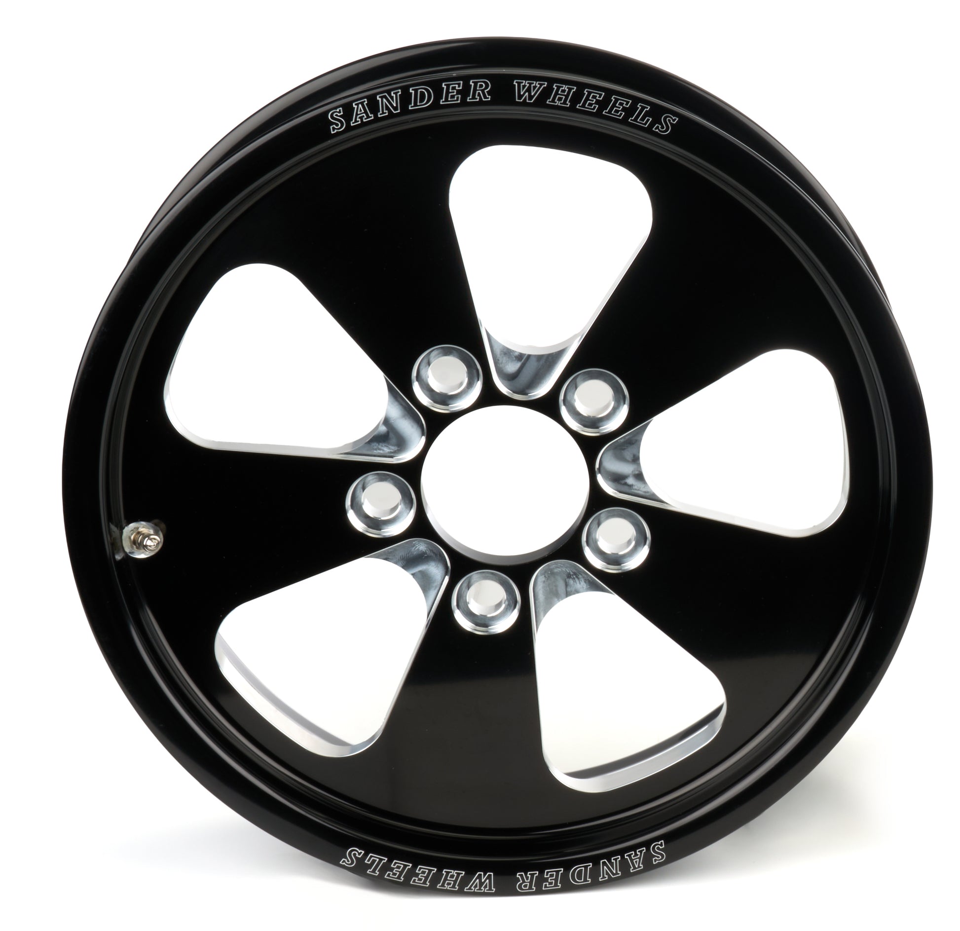 SANDER ENGINEERING 740 SERIES 15X3.5X2.2 FR GD 5 SPOKE 5X4.75 BLK & Wheels and Tires Wheels main image