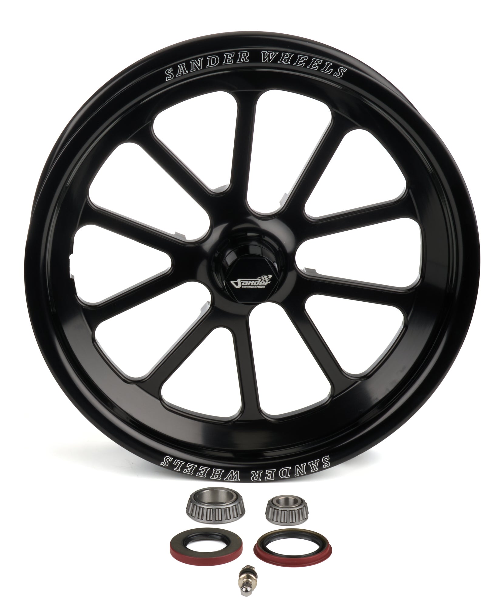 SANDER ENGINEERING 740 SERIES 15X3.5 FRGD 1 0 SPOKE SPINDLE MNT STRA Wheels and Tires Wheels main image