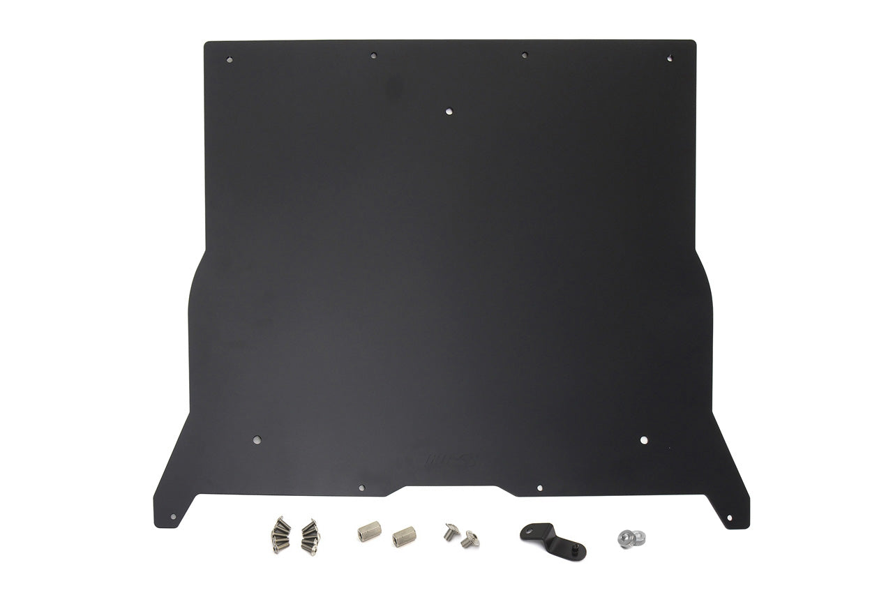 HPS Performance HPS Aluminum Front Skid Plate Undertray Protection Shield 2017-2023 Tesla Model 3, Black SP-101