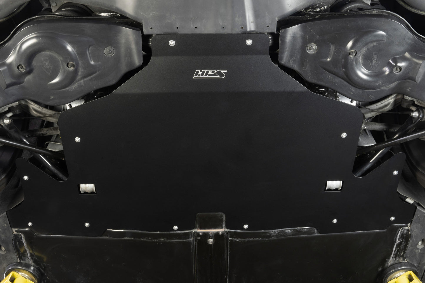 HPS Performance HPS Aluminum REAR Skid Plate Undertray Protection Shield 2017-2023 Tesla Model 3, Black SP-102