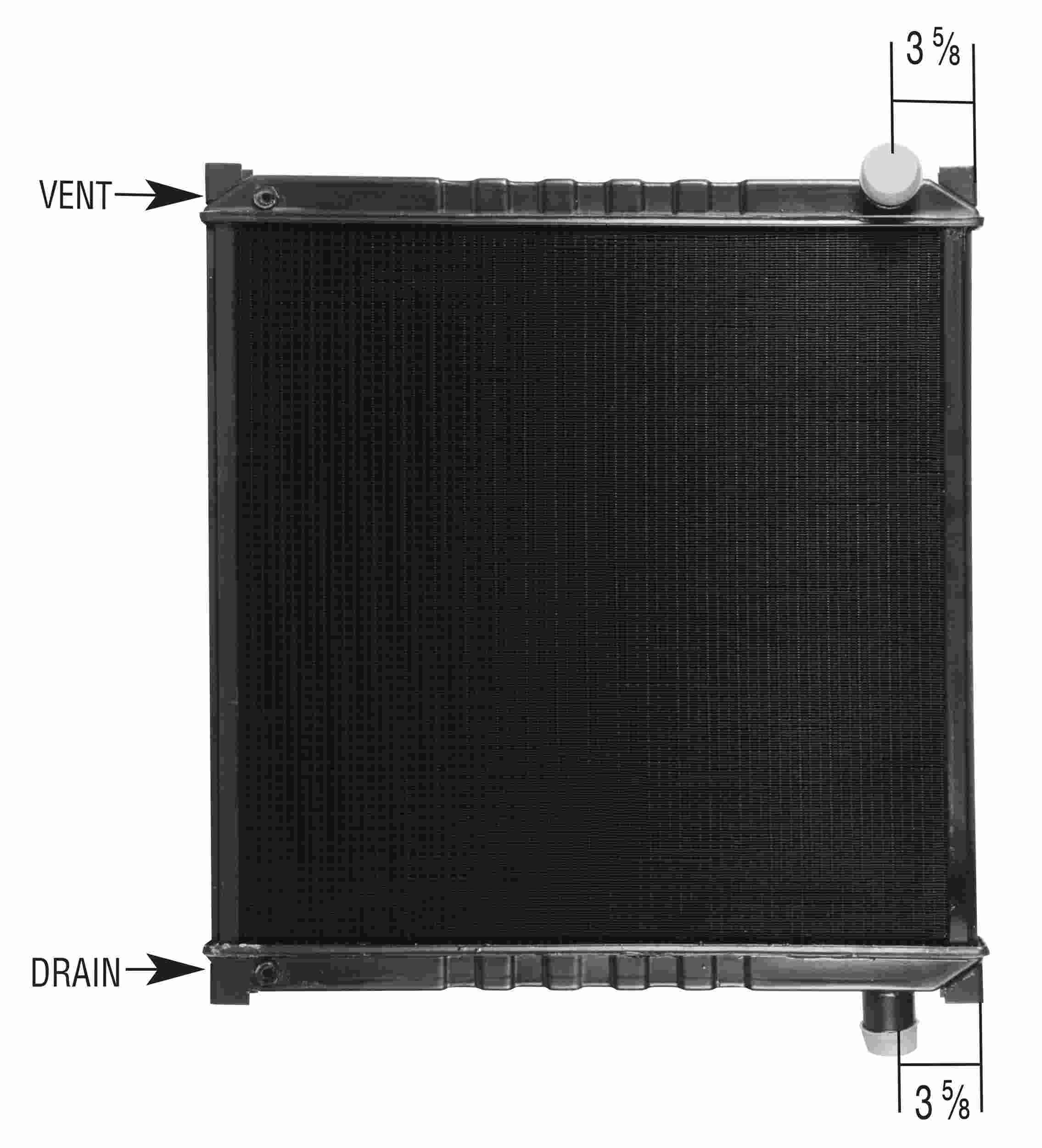 Spectra Premium ALUMINUM INDUSTRIAL RADIATOR 2002-1504