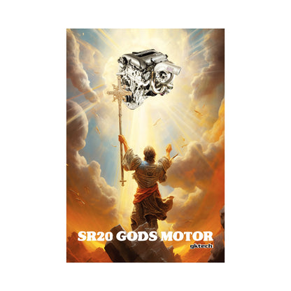 GKTech SR20 Gods motor garage banner