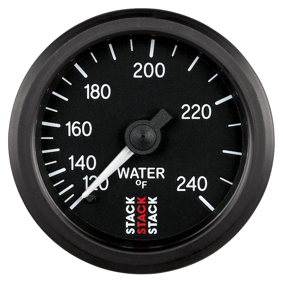 Stack Water Temp, Mechanical, 52mm, Blk, 120-240 degree F, 1/2" NPT