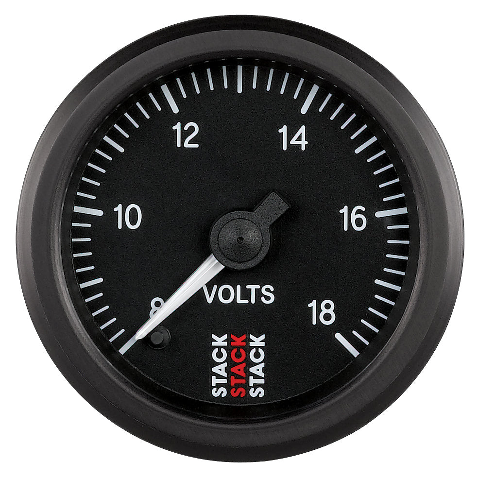 Stack Battery Voltage, Pro Stepper Motor, 52mm, Blk, 8-18v