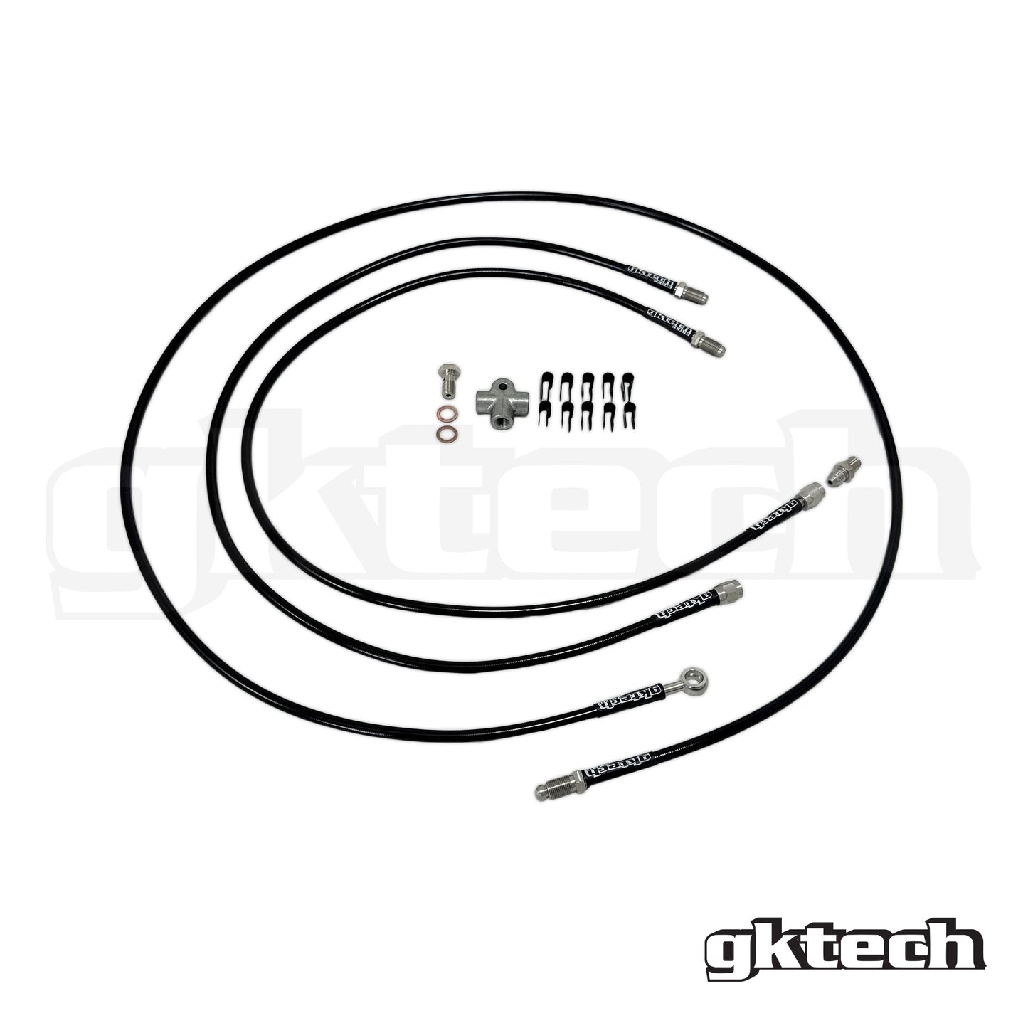 GKTech Stand alone SS braided brake line kit
