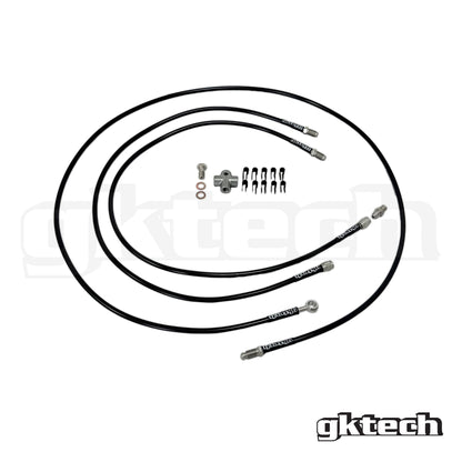 GKTech Stand alone SS braided brake line kit