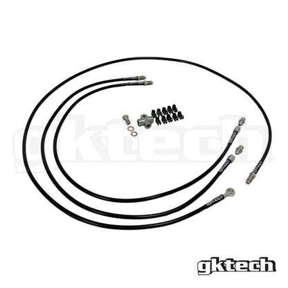 GKTech Stand alone SS braided brake line kit