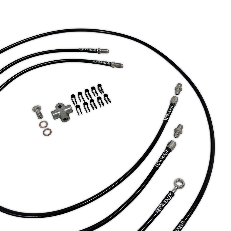 GKTech Stand alone SS braided brake line kit