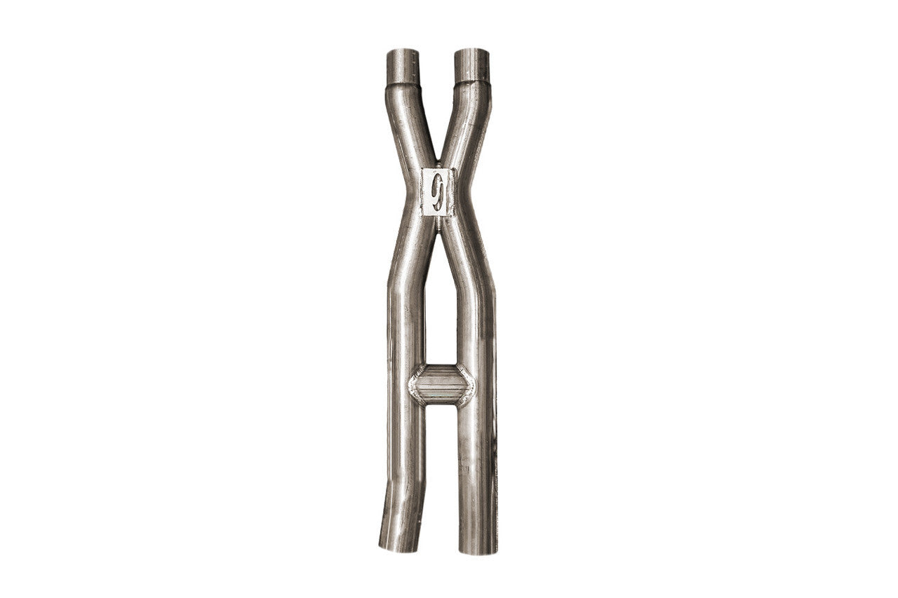 STEEDA AUTOSPORTS Mustang H/X Pipe 15-26 5.0L 304 Stainless Exhaust Exhaust Pipes, Systems and Components main image
