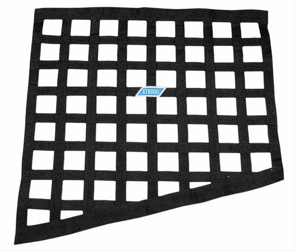 Stroud Safety Window Net Black Angled 24in x 18in SFI 27.1 Window Nets and Components Window Nets main image