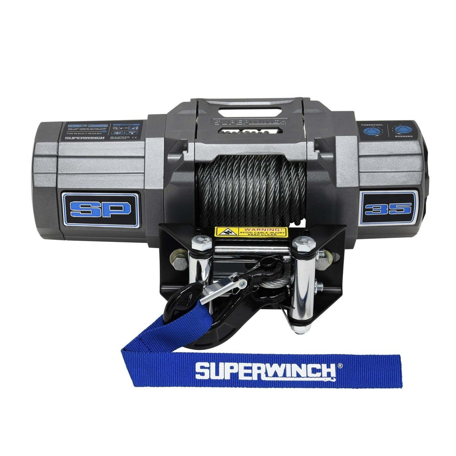 Superwinch 3500lb Winch 40ft Steel Rope Roller Fairlead Winches Winches main image