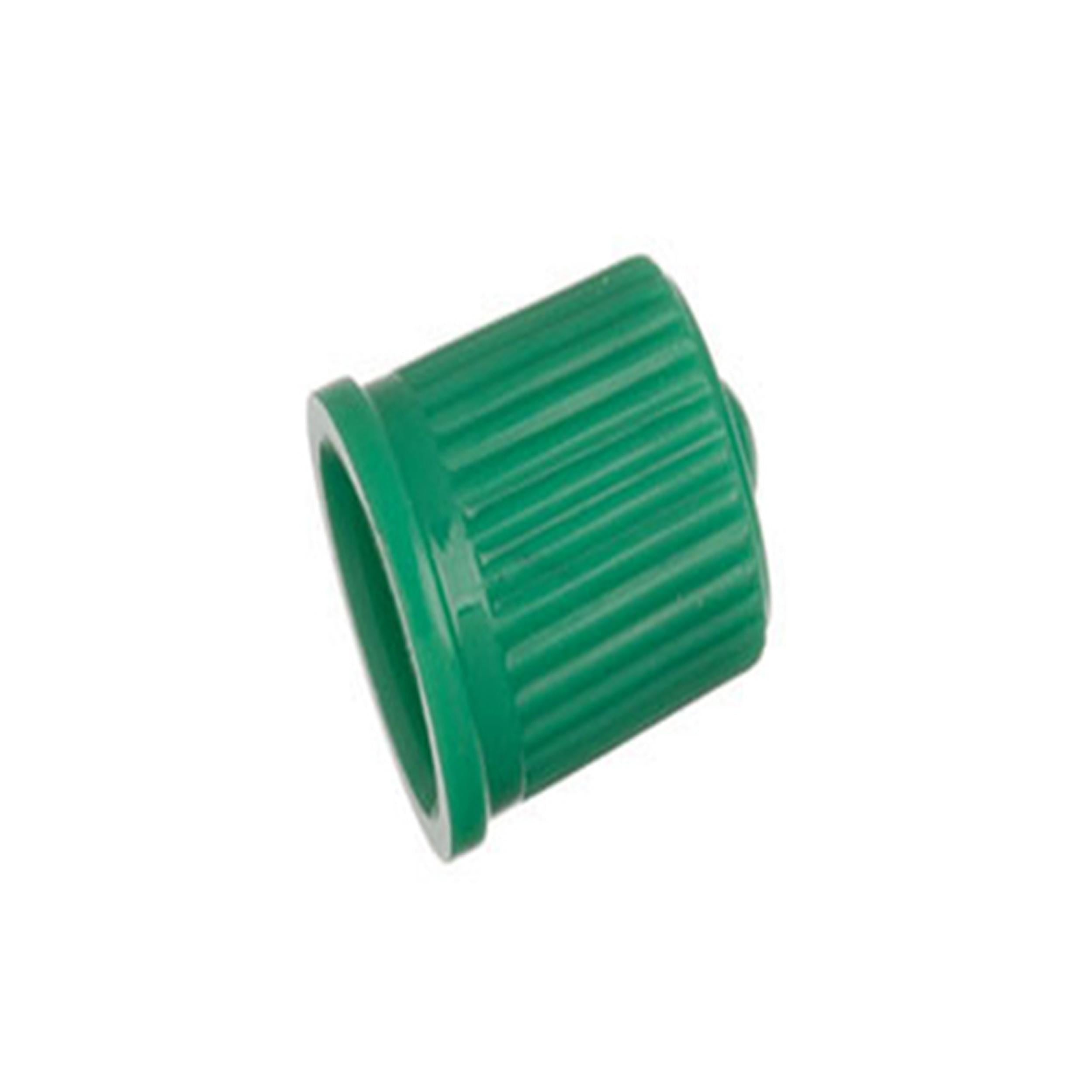 Schrader TPMS Plastic Green Sealing Caps - 100 Pack 20795