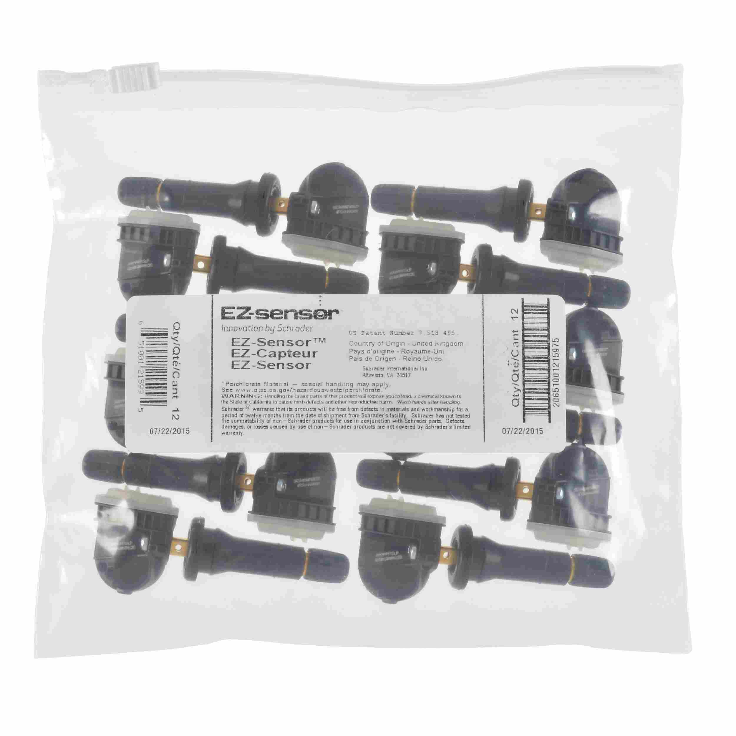 Schrader TPMS Solutions Tire Pressure Monitoring System Programmable Sensor 33500B