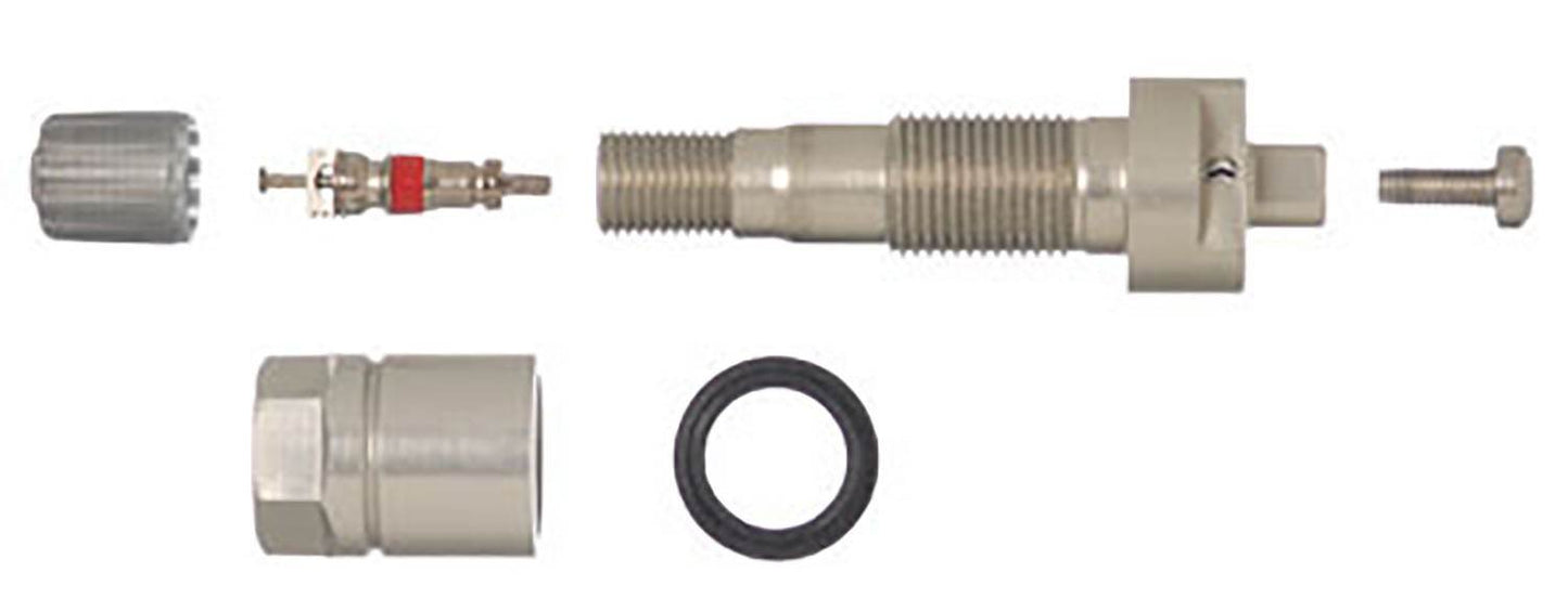 Schrader TPMS Service Pack - Aluminum Valve Stem Assembly Components - Fits EZ-sensors - 10 Pack 34000