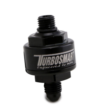 Turbosmart Billet Turbo Oil Feed Filter w/ 44 Micron Pleated Disc Black