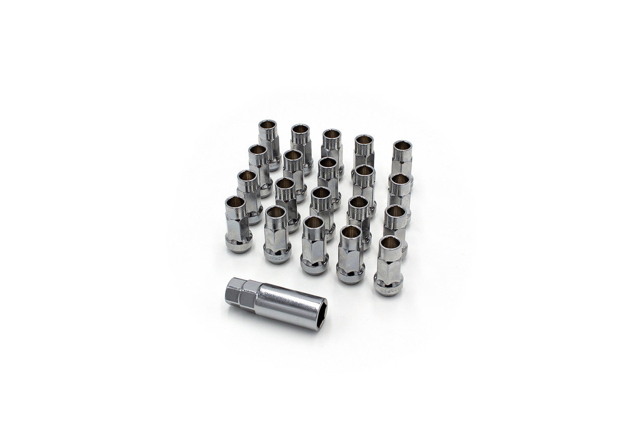 ISR Performance Steel 50mm Open Ended Lug Nuts M12x1.50 - Silver