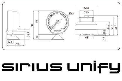 GReddy SIRIUS UNIFY - OIL TEMPERATURE - () 16001742