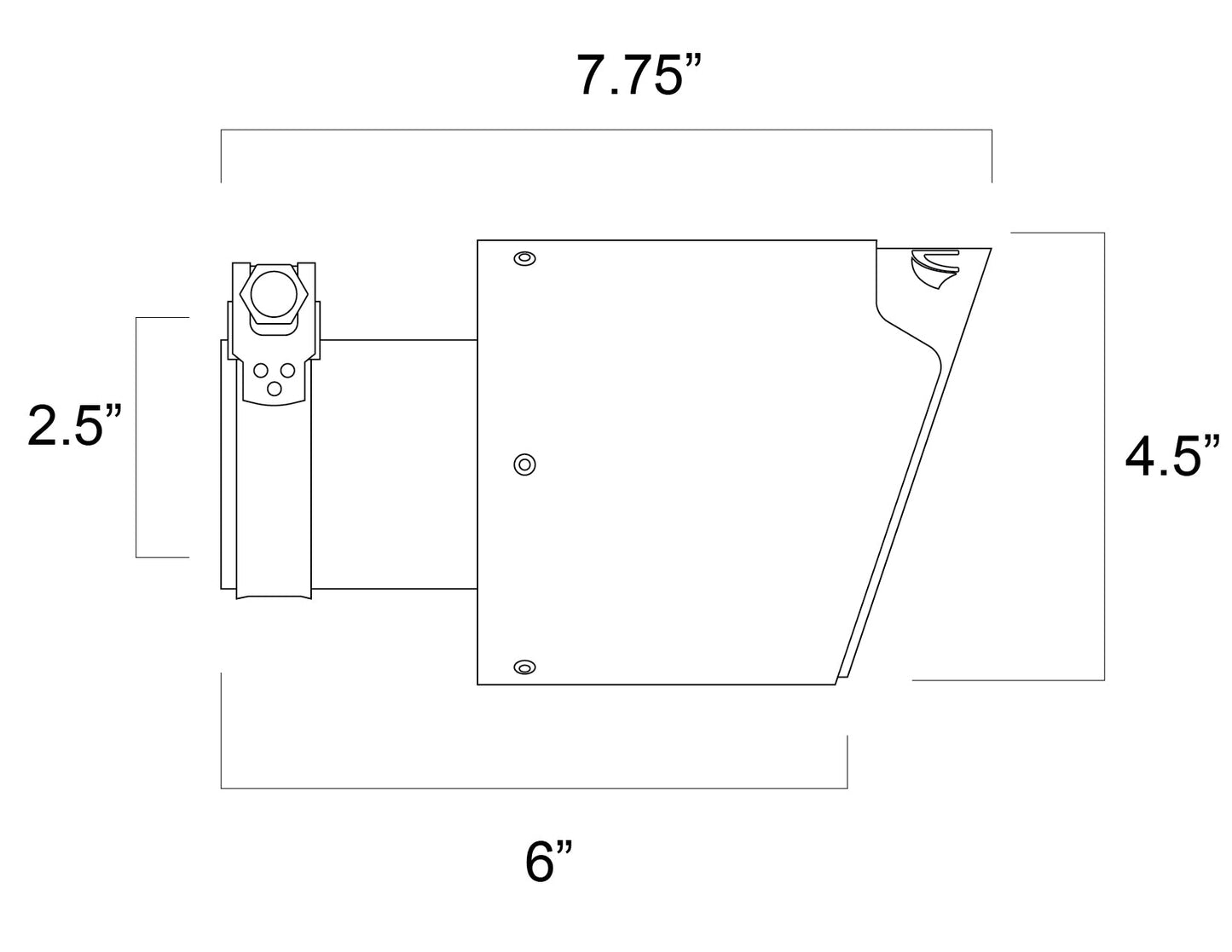 ARK 4.5" Slip-On Single Tip
