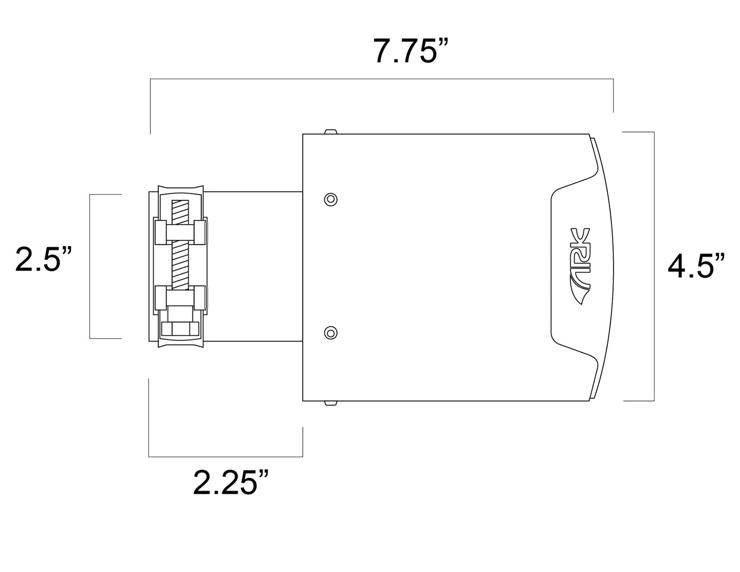 ARK 4.5" Slip-On Single Tip