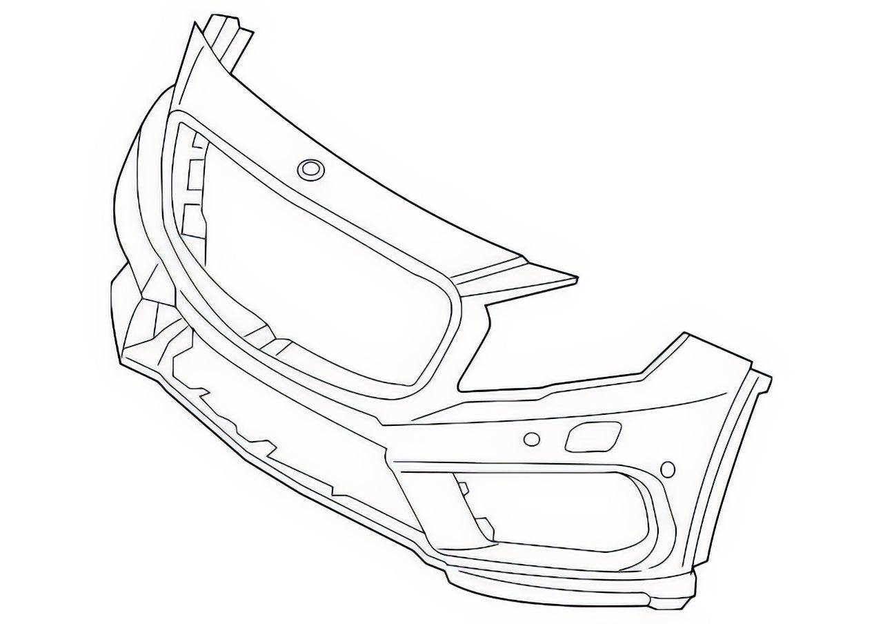 Collision Bumper Cover MB1000600C main image