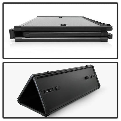 SPYDER xTune 04-07 Chevy Silverado/GMC Sierra 1500 CC 68in Bed Hard Tri-Fold Tonneau - Blk (TC-HTF-CS04-68) 9046704
