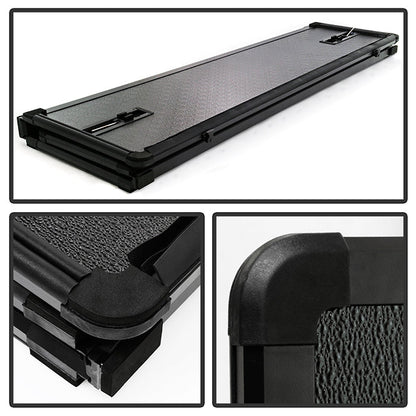 Xtune 20-21 Jeep Gladiator 60 Inches Hard Tri-Fold Style Tonneau Cover - Black 9049330