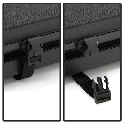 Xtune 20-21 Jeep Gladiator 60 Inches Hard Tri-Fold Style Tonneau Cover - Black 9049330