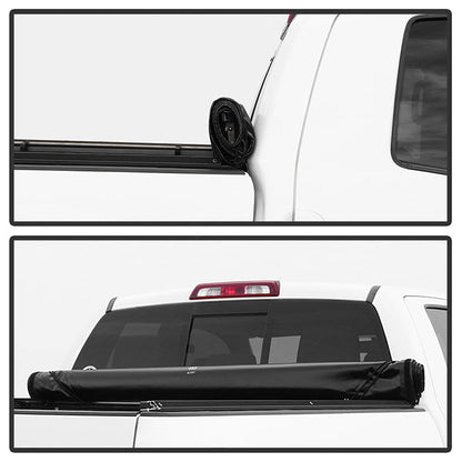 Xtune 20-21 Jeep Gladiator 60 Inches Hard Roll Up Style Tonneau Cover - Black 9049057