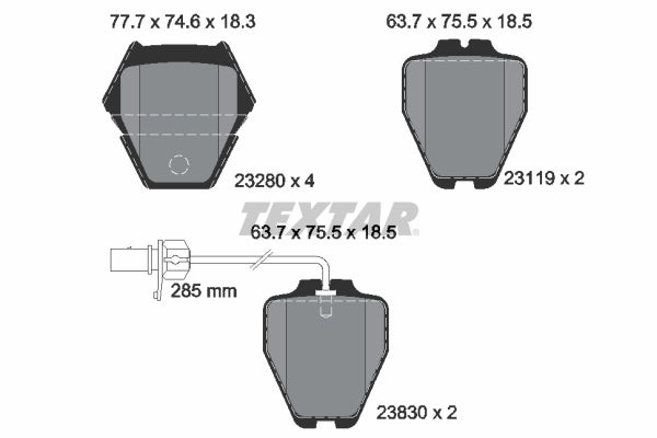 Textar Disc Brake Pad