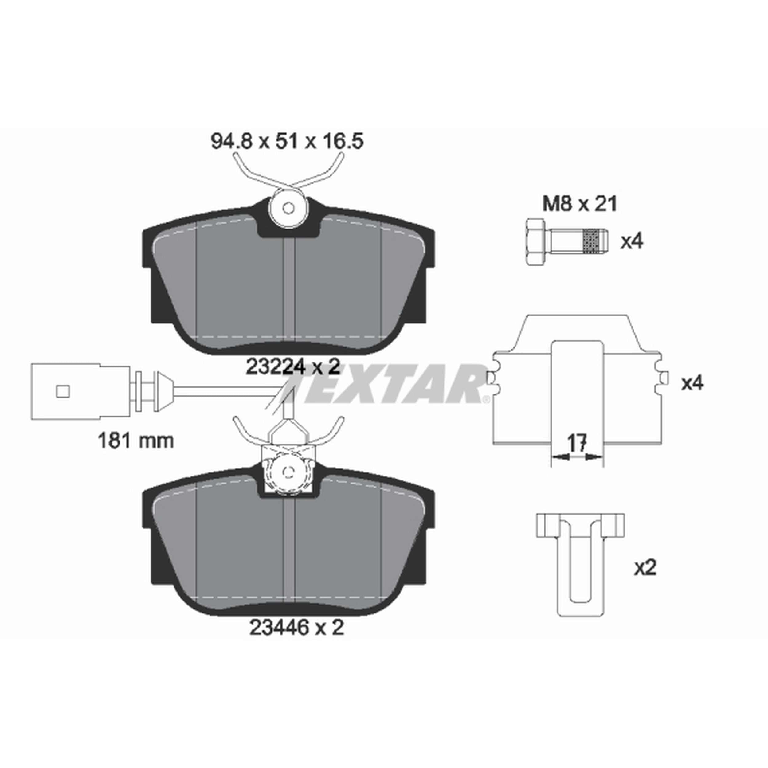 Textar Disc Brake Pad