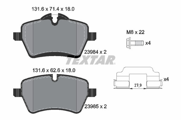 Textar Disc Brake Pad