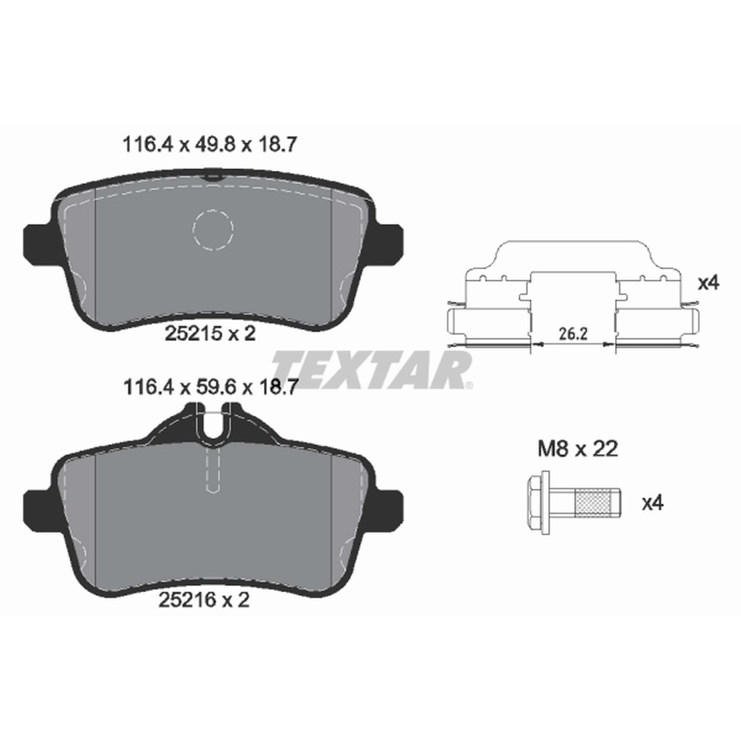 Textar Disc Brake Pad