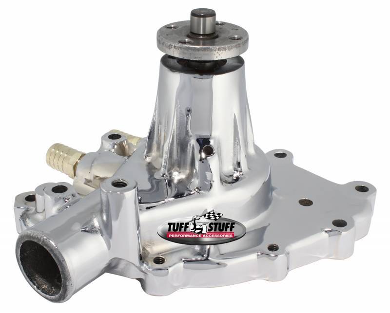 Tuff-Stuff Ford Water Pump Pass Side Inlet Chrome Water Pumps Water Pumps - Mechanical main image