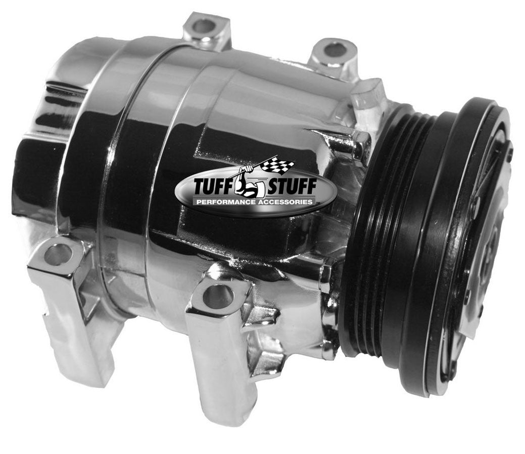 Tuff-Stuff GM LS1 A/C Compressor Polished Aluminum Air Conditioning Air Conditioning Compressors and Components main image