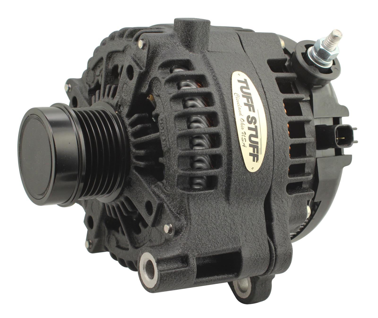 Tuff-Stuff 240Amp Alternator 18- Jeep Black Wrinkle Charging Systems Alternators/Generators and Components main image