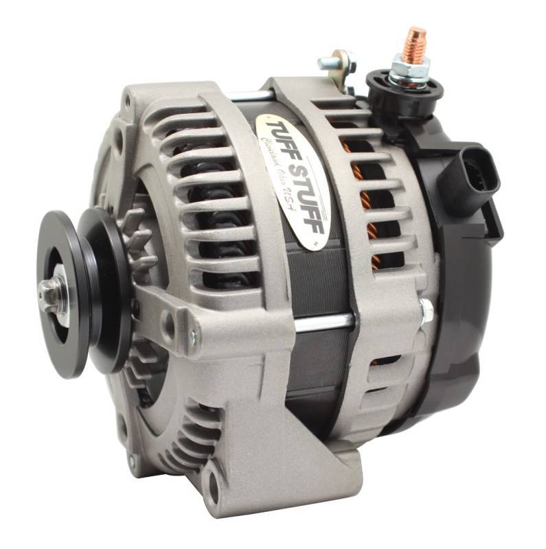 Tuff-Stuff 225 MAX AMP Alternator 1-Groove 1-Wire  Cast Charging Systems Alternators/Generators and Components main image