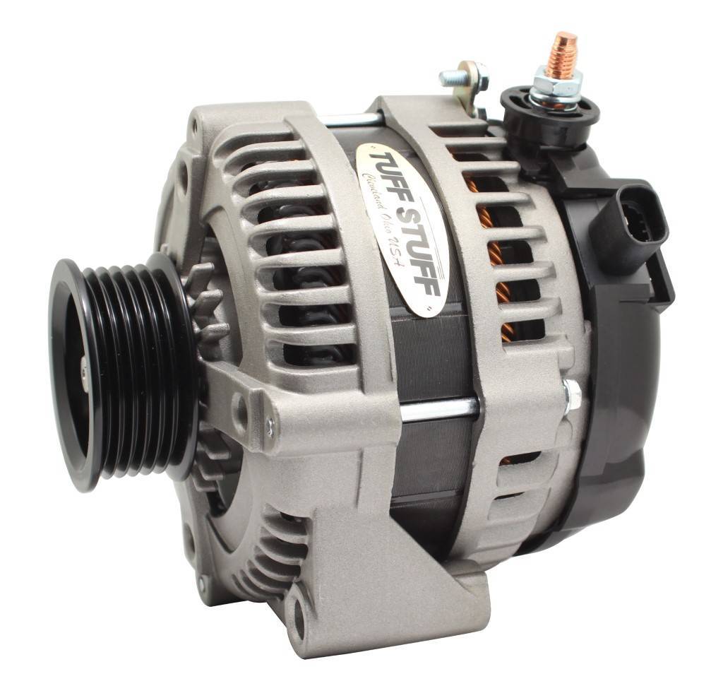 Tuff-Stuff 225 MAX AMP Alternator 6-Groove 1-Wire  Cast Charging Systems Alternators/Generators and Components main image