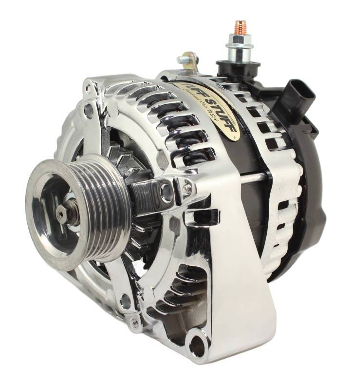 TUFF-STUFF LS225 Max Amp Alternator 6 Groove 1-Wire Chrome Ignitions and Electrical Charging Systems main image