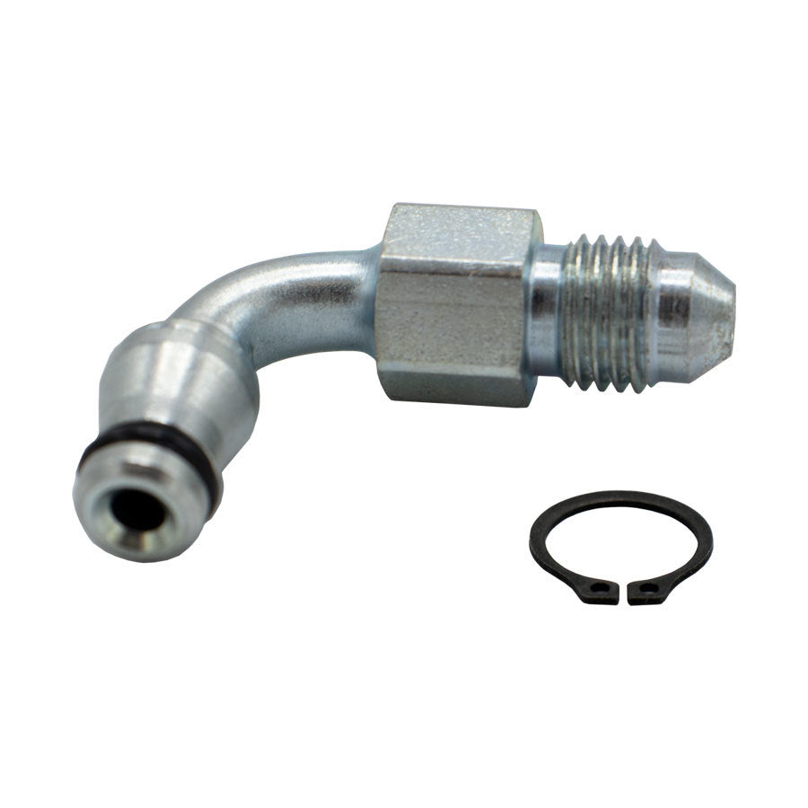 TILTON Inlet Swivel Fitting 90 Deg Male 4an Fittings Hoses and Valves Fittings and Plugs main image